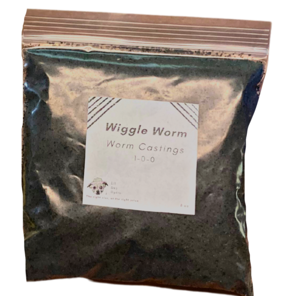 wiggle worm worm casting 8 oz grow pack, organic soil amendment, grow cannabis, grow organically