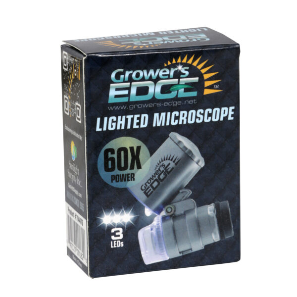 Grower's Edge® Illuminated Microscope 60x in package box