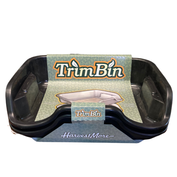 TrimBin by Harvest-More. Two trays ergonomically shaped for a work station anywhere